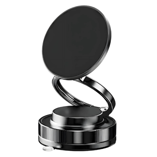 Magnetic Phone Holder (Upgraded 360° Vacuum Suction) Metal Arm Foldable for Car Dashborad & Windsheild/Gym/Mirror/Shower