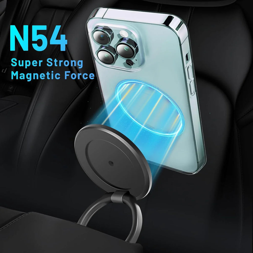 Magnetic Phone Holder (Upgraded 360° Vacuum Suction) Metal Arm Foldable for Car Dashborad & Windsheild/Gym/Mirror/Shower